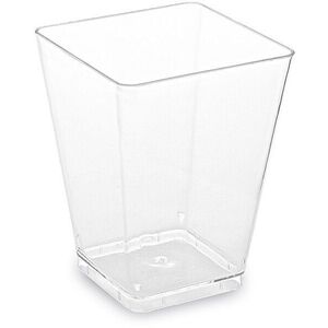 Wimex fingerfood pohár, átltászó, 160 ml, 58 × 58 × 76 mm, négyzet alakú - 20 darab kép