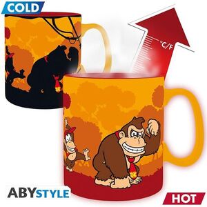 Donkey Kong - Donkey Kong és Diddy - bögre, átváltozós kép