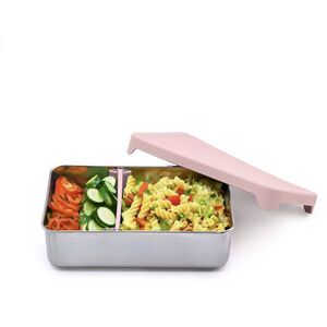 Melii rozsdamentes acél bento doboz, 740 ml, szilikon fedéllel, rózsaszín kép