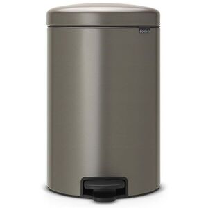 Brabantia, newlcon 20 literes platina acél színű pedálos szemetes kép