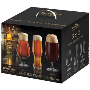 BOHEMIA ROYAL CRYSTAL Golden Prague collection 1 Beercraft kép