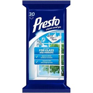 PRESTO Ablak és tükör tisztító kendő 30 db kép