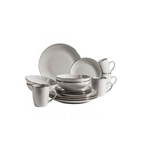 Mäser GREY METALLIC RIM Étkészlet 16 db kép