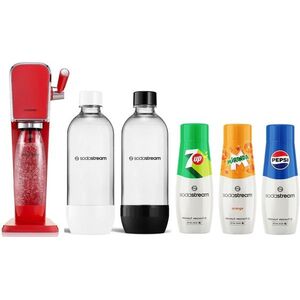 SodaStream ART Mandarine Red Pepsi Pack piros szódagép szett kép