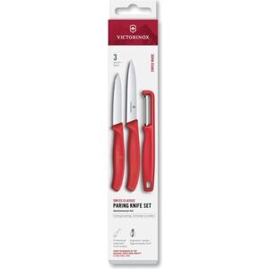 Victorinox késkészlet hámozóval, 3 darab - piros kép
