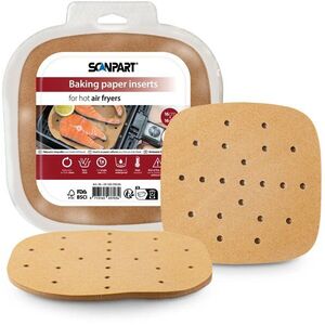 ScanPart perforált papír forrólevegős sütőkhöz, 16 × 16 cm, 100 darab kép