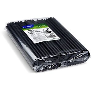 Wimex Bio-kompozit Jumbo szívószál 8 mm × 21 cm, fekete - 100 darab kép