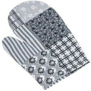 Bellatex Edényfogó kesztyű Adéla, 28 × 18 cm 66/241, patchwork, szürke kép