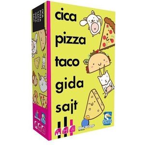 Cica, pizza, taco, gida, sajt kép