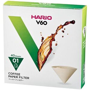 Hario Misarashi V60-01 papír kávéfilter, fehérítetlen, 40 db kép