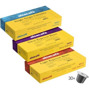 AlzaCafé Light Espresso Roast + Velvet Espresso Roast + Colombia Medium Roast, 3×10 kapszula kép