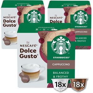 STARBUCKS® Cappuccino by NESCAFÉ® Dolce Gusto® - 36 kapszula (18 adag) kép