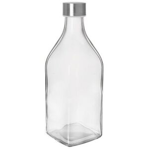 ORION palack fedővel, 1, 1 l, szögletes üveg/fém kép