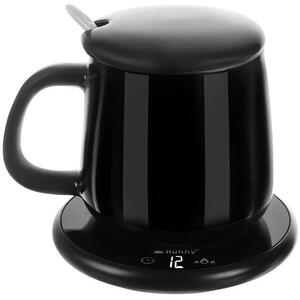 Ruhhy 22125 Elektromos bögre melegítő, 18 W, 400 ml bögrével, fekete kép