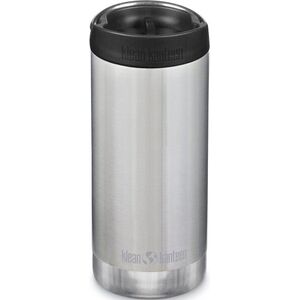 Klean Kanteen TKWide w/Café Cap, brushed stainless, 355 ml kép