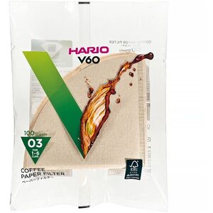 Hario Misarashi V60-03 papír kávéfilter, fehérítetlen, 100 db kép