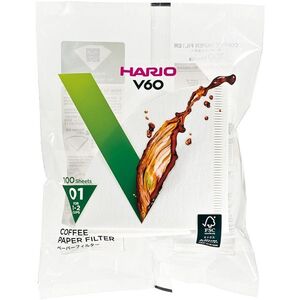 Hario papírfilter V60-01, fehér, 100db kép