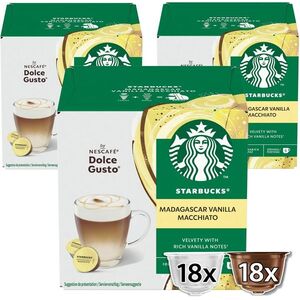 STARBUCKS® Madagascar Vanilla Macchiato by NESCAFÉ® Dolce Gusto® - 36 kapszula (18 adag) kép