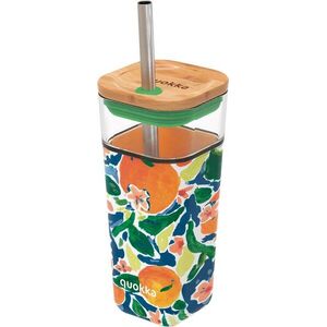 Quokka Liquid Cube Utazóbögre szívószállal, oranges kép