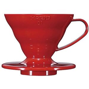 Hario Dripper V60-01, műanyag, piros kép