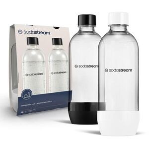 Sodastream Jet Palack (mosogatógépben mosható), fekete/fehér, 2×1 l kép
