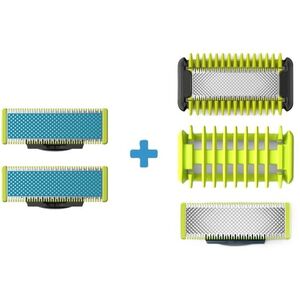 Philips QP225/50 OneBlade Anti-Friction Tartalék penge, 2 db + QP620/50 Face + Body cserepenge kép