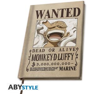 One Piece - Wanted Luffy Wano - jegyzetfüzet kép