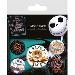 Disney Nightmare Before Christmas: Jack, kitűzők, 5 db kép