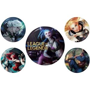 PYRAMID League of Legends: Champions - kitűző szett, 5 db kép