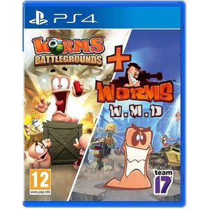 Worms Battlegrounds + Worms WMD Double Pack - PS4 kép