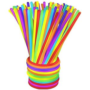KRUZZEL 22889 Lightstick Világító karkörtő, 100 db, vegyes színek kép