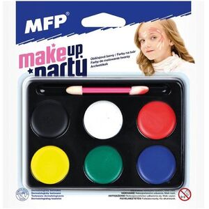 MFP 6 darabos arcfestékek szett ecsettel kép