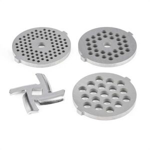 Klarstein Lucia, perforált lemezek készlete, húsdaráló tartozék, 3-4, 5-7 mm, INOX kép
