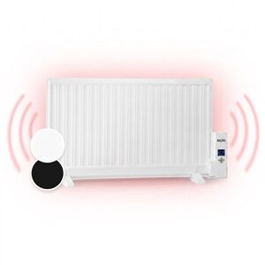 OneConcept Wallander, olajradiátor, 1000 W, termosztát, olajfűtés, lapos design, fehér kép