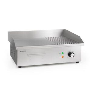 Klarstein Grillmeile 3000GR, elektromos grill, 3000 W, grill lap, 54, 5 x 35 cm, sima/bordás kép