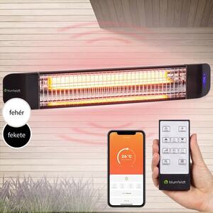 Blumfeldt Smartwave, infravörös hősugárzó, 2400 W, WiFi, vezérlés applikáción keresztül, fekete kép