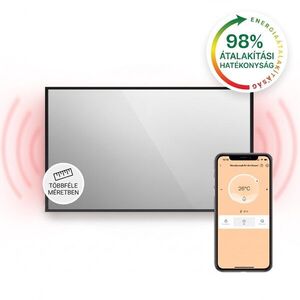 Klarstein La Palma 1000 smart, infravörös hősugárzó 2 az 1-ben, 120 x 60 cm, 1000 W, tükör elülső rész kép