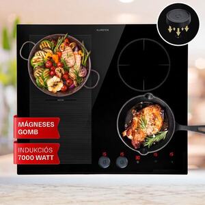 Klarstein Magnichef 4 Flex beépíthető indukciós főzőlap 4 zónás / Flex zóna 7000W üvegkerámia kép