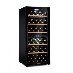 Klarstein Barossa 102D, borhűtő, 2 zóna, 102 palack, LED érintőképernyő, fekete kép