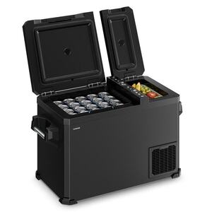 Klarstein Arctiq Duo hűtőláda | Kompresszoros | 43 liter | 58 doboz | -18 - 20°C | Fekete | 78 cm kép