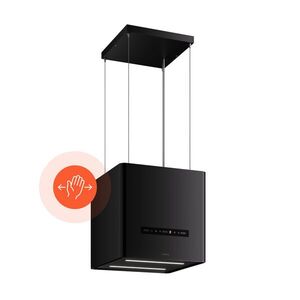 Klarstein Nexture szabadon függő sziget páraelszívó | A++ | 40 cm | 661 m³/h | Fekete kép