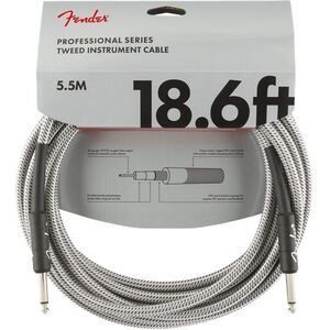 Fender Professional Series 18.6' Instrument Cable White Tweed kép