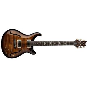 PRS Hollowbody II Piezo Black Gold Wraparound Burst kép