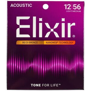 Elixir Nanoweb 80/20 Bronze Light-Medium kép
