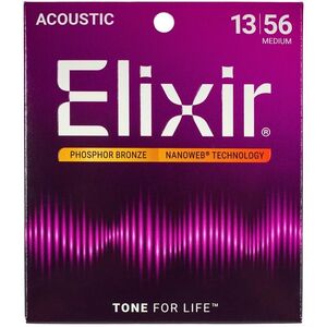 Elixir Nanoweb Phosphor Bronze Medium kép