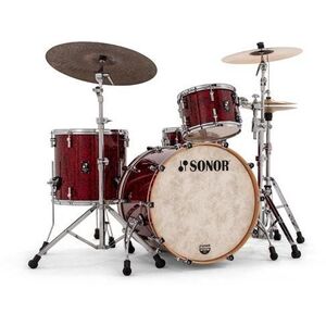 Sonor Momentum Birch 22" 3pc Shell Set Red Pearl kép
