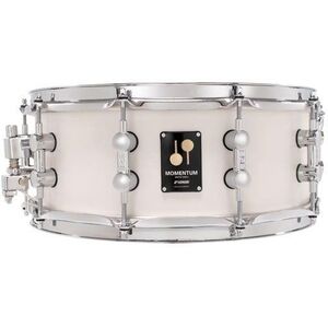 Sonor 14" x 5, 75" Momentum Maple Satin Pure White Snare Drum kép