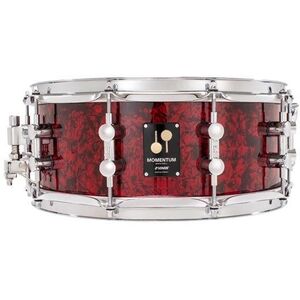 Sonor 14" x 5, 75" Momentum Maple Red Pearl Snare Drum kép