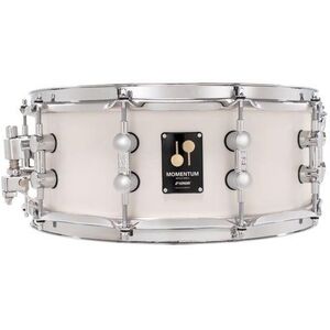 Sonor 14" x 5, 75" Momentum Beech Satin Pure White Snare Drum kép
