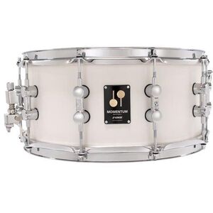 Sonor 14" x 6, 5" Momentum Beech Satin Pure White Snare Drum kép